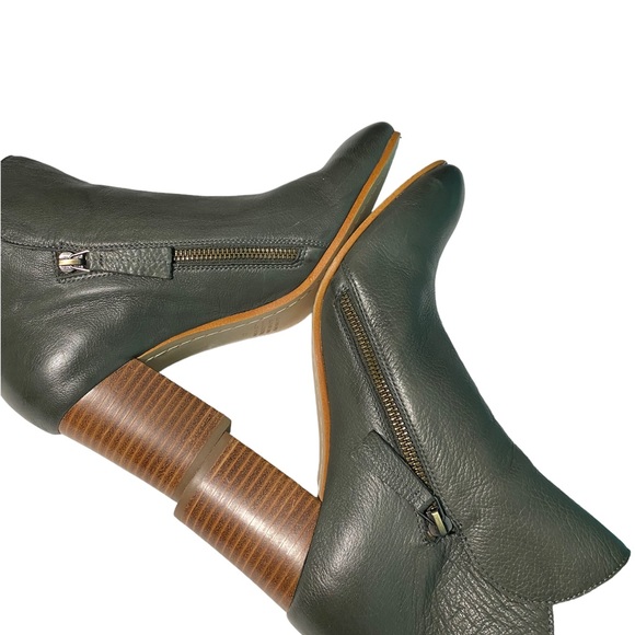 Silent D green Uriah ankle leather boots sz-41 - Picture 3 of 5